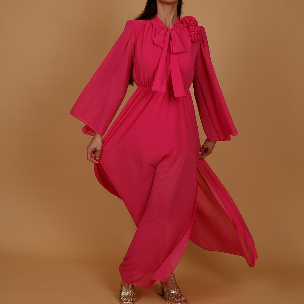 Abito lungo elegante fuxia. - TreemmeCreazioni