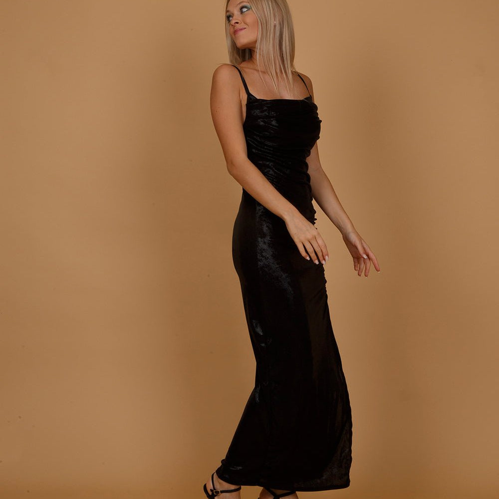Abito lungo lurex nero. - TreemmeCreazioni