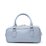 Borsa new bauletto in pelle azzurra. - TreemmeCreazioni