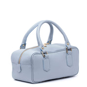 Borsa new bauletto in pelle azzurra. - TreemmeCreazioni
