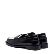 Mocassino in spazzolato bicolore beige/nero. - TreemmeCreazioni