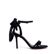 Sandalo in raso con maxi fiocco. - TreemmeCreazioni