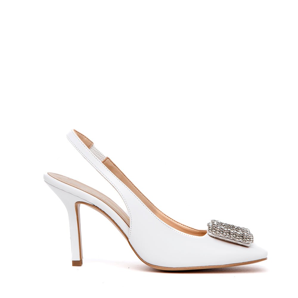 Slingback Sposa con gioiello. - TreemmeCreazioni