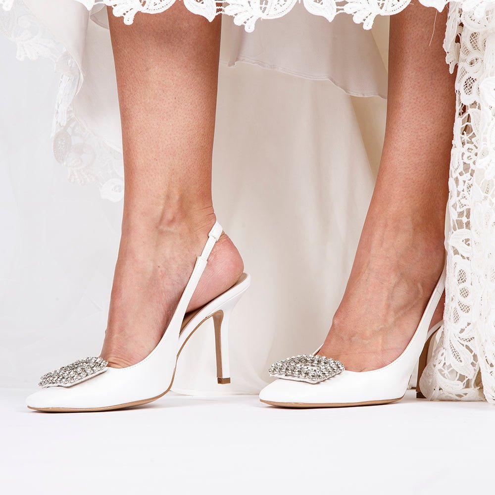 Slingback Sposa con gioiello. - TreemmeCreazioni