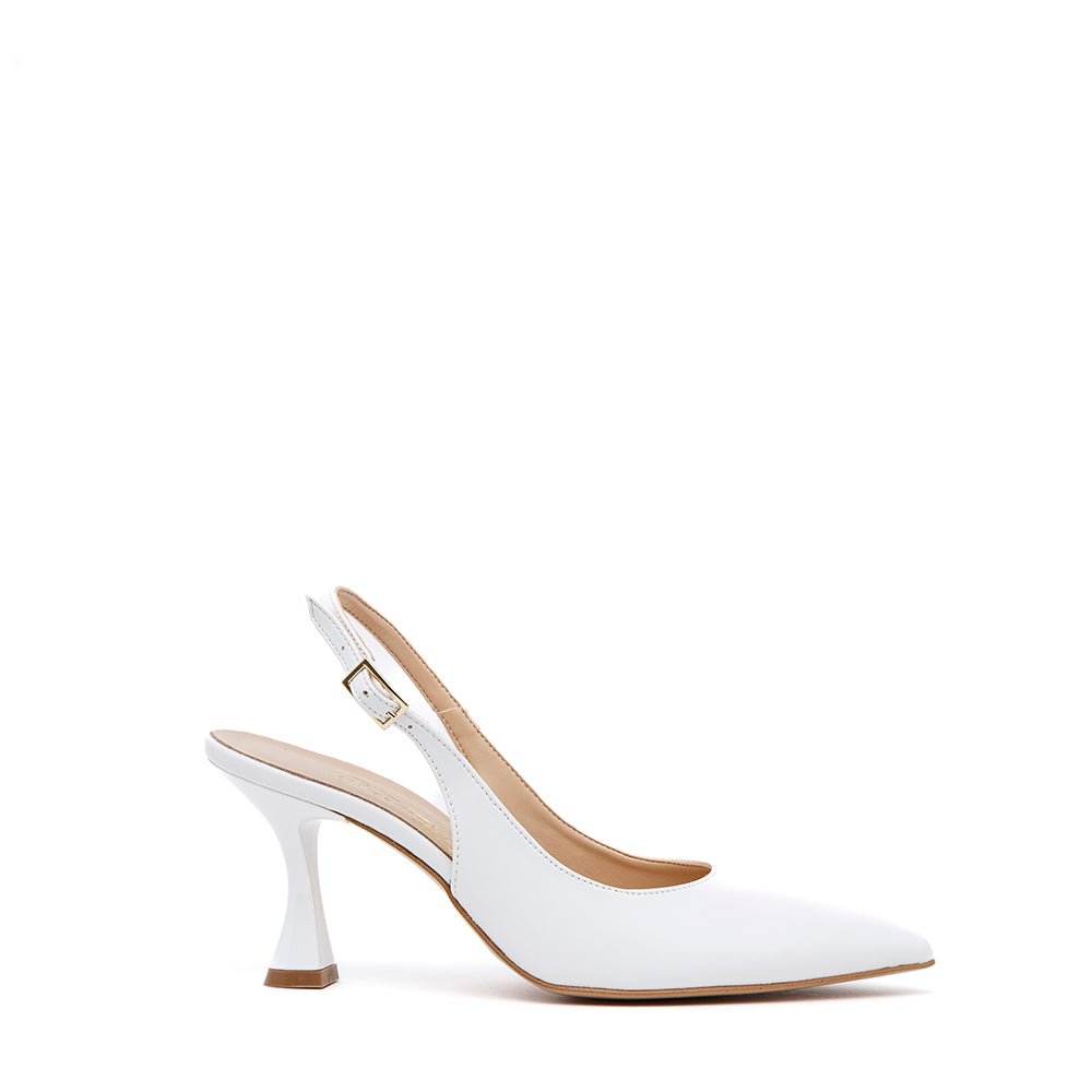 Slingback Sposa in liz bianco. - TreemmeCreazioni