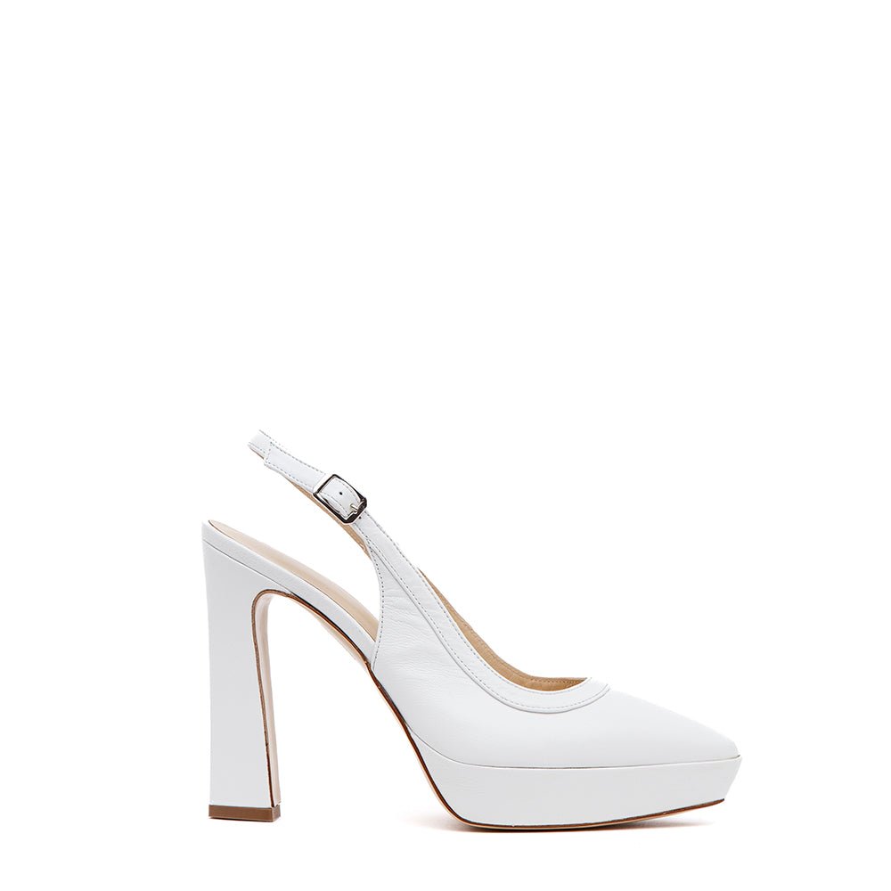 Scarpe Da Sposo Con Tacco Interno Slingback Sposa In Nappa Con