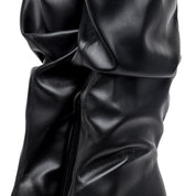 Stivale alto con effetto goffrato. - TreemmeCreazioni