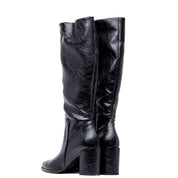 Stivale alto in naplak con tacco largo. - TreemmeCreazioni