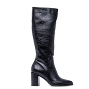 Stivale alto in naplak con tacco largo. - TreemmeCreazioni