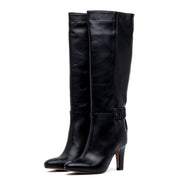 Stivale alto in vitello con gambale a tubo. - TreemmeCreazioni