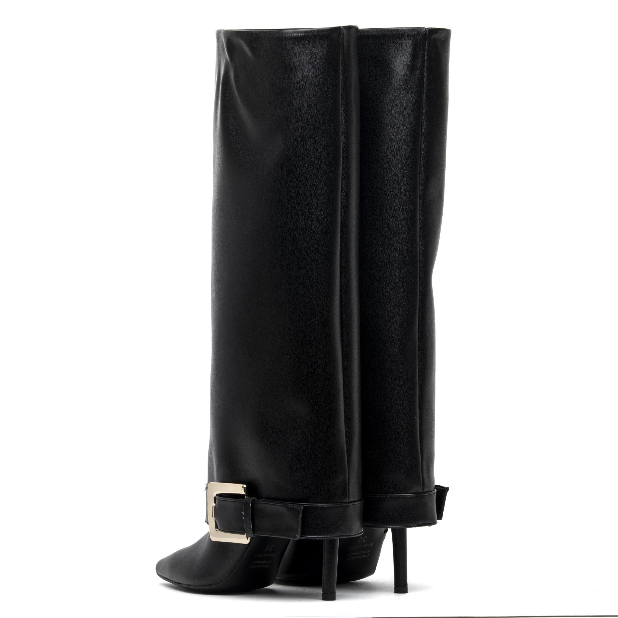 Stivale con gambale a tubo e tacco stiletto. - TreemmeCreazioni