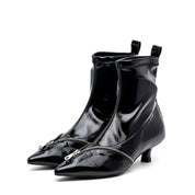 Stivaletto in naplak elasticizzato con tacco. - TreemmeCreazioni