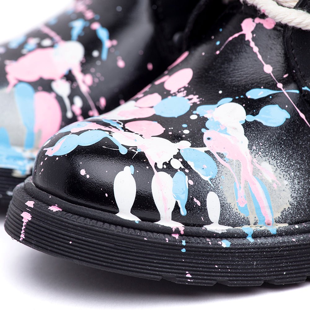 Stivaletto modello anfibio dipinto a mano ( SU ORDINAZIONE ) - TreemmeCreazioni