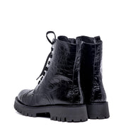 Stivaletto modello anfibio in stampa cocco. - TreemmeCreazioni