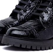 Stivaletto modello anfibio in stampa cocco. - TreemmeCreazioni