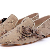 Slippers con stampa e fiocco strass. - TreemmeCreazioni