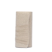 Pochette in gagliardo champagne con arricciatura