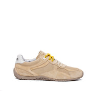 Sneakers Ambitious in camoscio e canvas beige