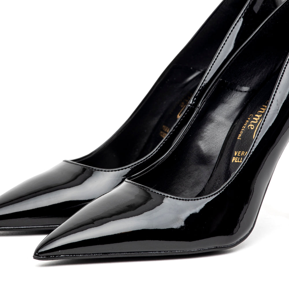 Décolleté in vernice nero