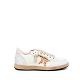 Sneakers in pelle bottolata e cavallino stampa bambi.