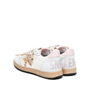 Sneakers in pelle bottolata e cavallino stampa bambi.