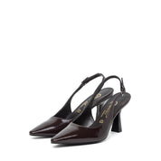 Slingback in naplak testa di moro
