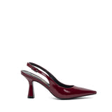 Slingback in naplak rosso bordeaux