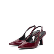 Slingback in naplak rosso bordeaux