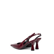 Slingback in naplak rosso bordeaux