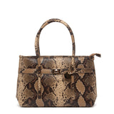 Shopper a mano in stampa rettile roccia.