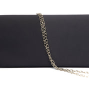 Pochette elegante in raso blu