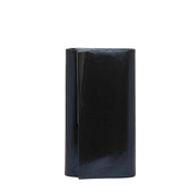 Pochette elegante in raso spalmato blu