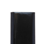 Pochette elegante in raso spalmato blu