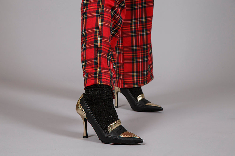 Decollete tartan store