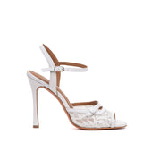 Sandalo Sposa in pizzo bianco.