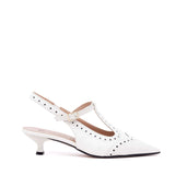 Slingback brogue in naplak burro.