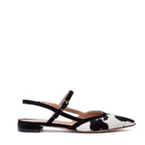 Slingback in cavallino stampa cow muccata.