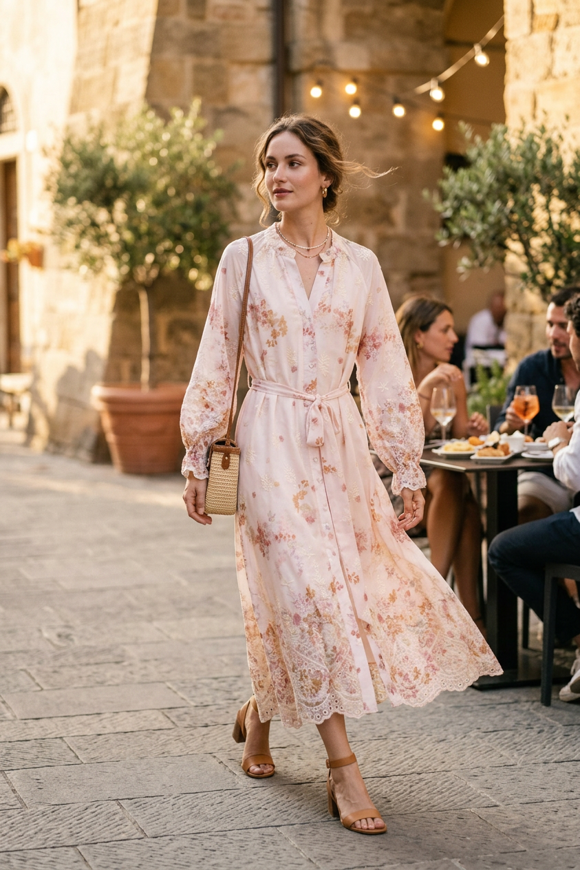 Abito in fantasia provenzale