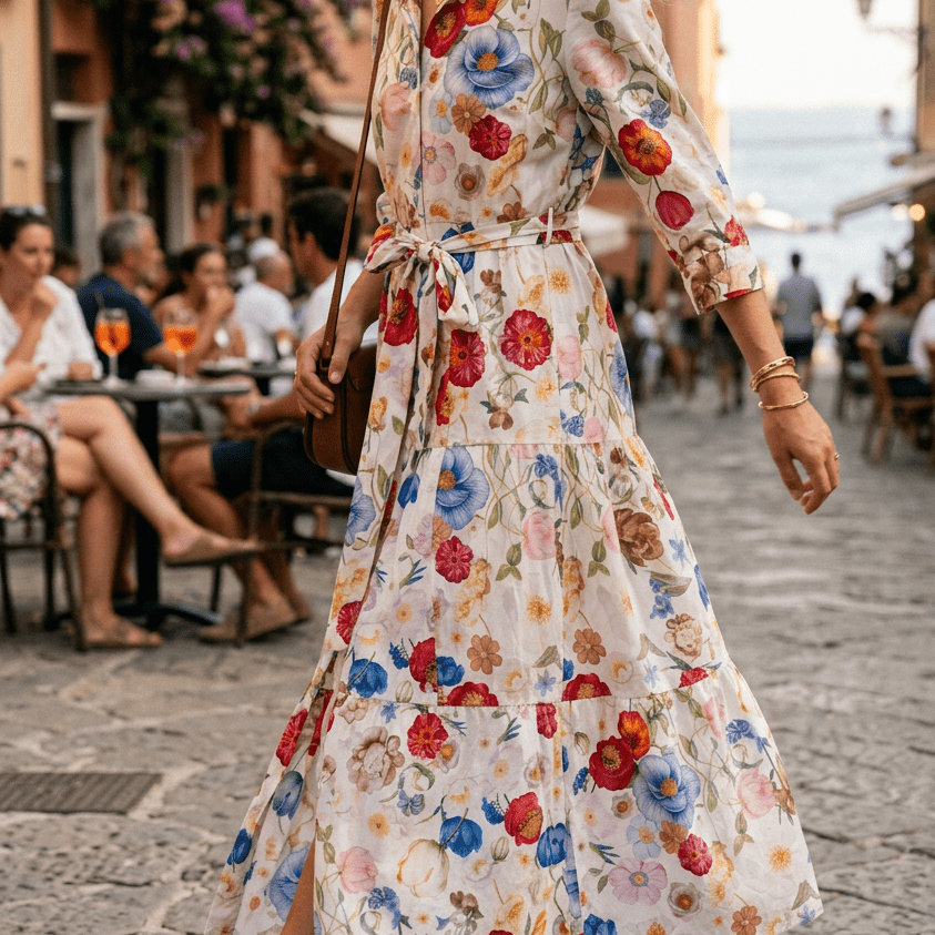 Abito camicia in fantasia. - TreemmeCreazioni