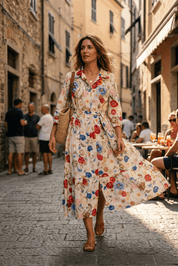 Abito camicia in fantasia. - TreemmeCreazioni