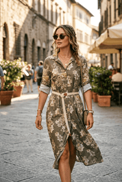 Abito camicia in fantasia. - TreemmeCreazioni