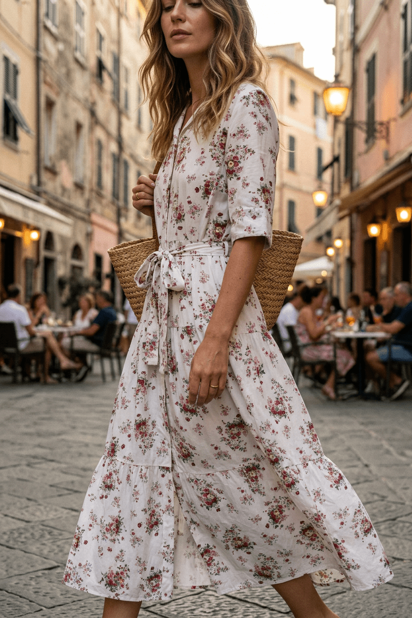Abito in fantasia provenzale - TreemmeCreazioni