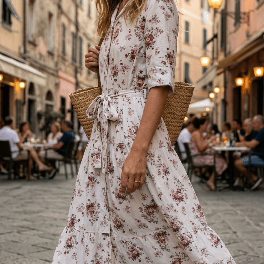 Abito in fantasia provenzale - TreemmeCreazioni