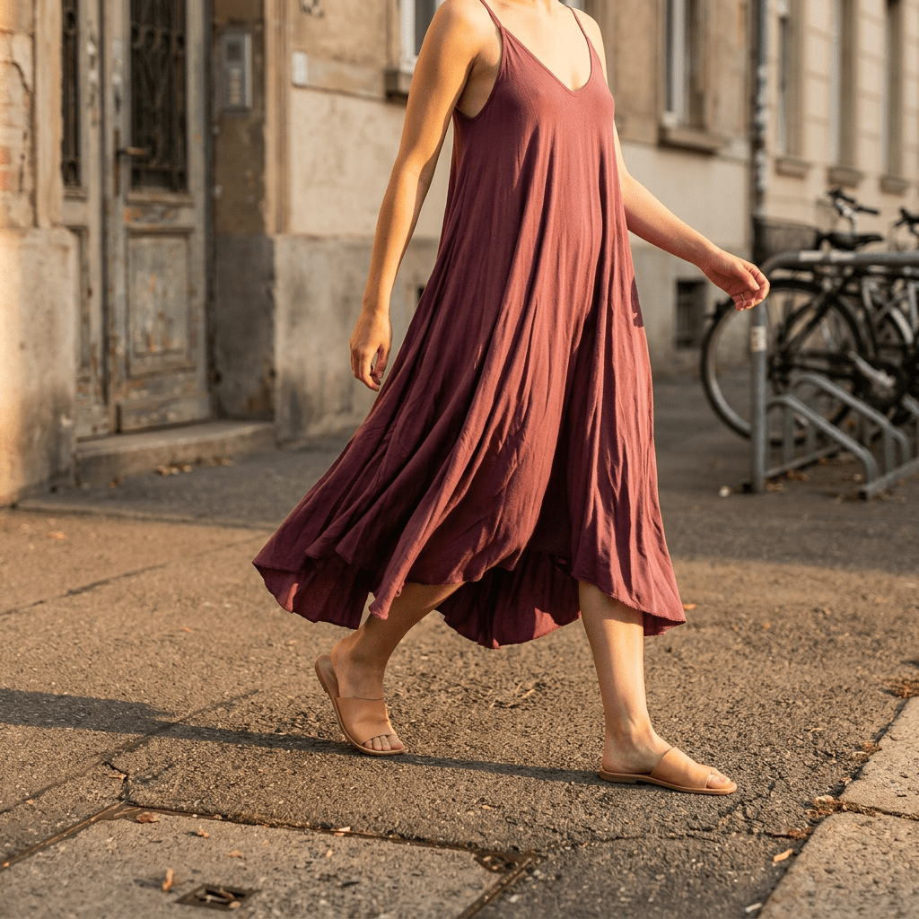Abito volume in misto cotone. - TreemmeCreazioni