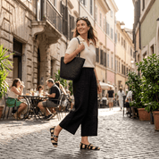 Ballerina in paglia bicolore. - TreemmeCreazioni