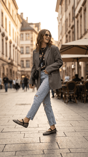 Ballerina in tessuto mesh nero con strass - TreemmeCreazioni