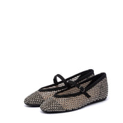 Ballerina in tessuto mesh nero con strass - TreemmeCreazioni