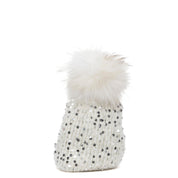 Berretto con paillettes e pon - pon. - TreemmeCreazioni