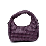 Borsa a mano effetto intrecciato.