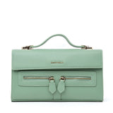 Borsa a mano in ecopelle menta.